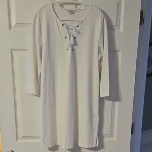 Boden White Swim Cover-up Dress